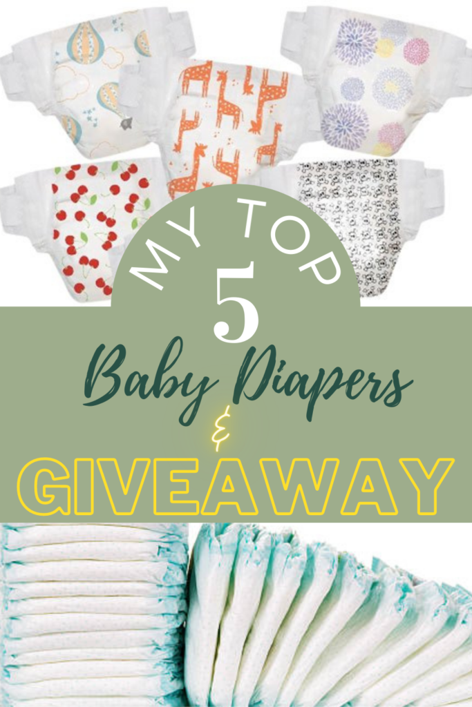 My Top 5 Favorite Diapers. Diaper Box Giveaway